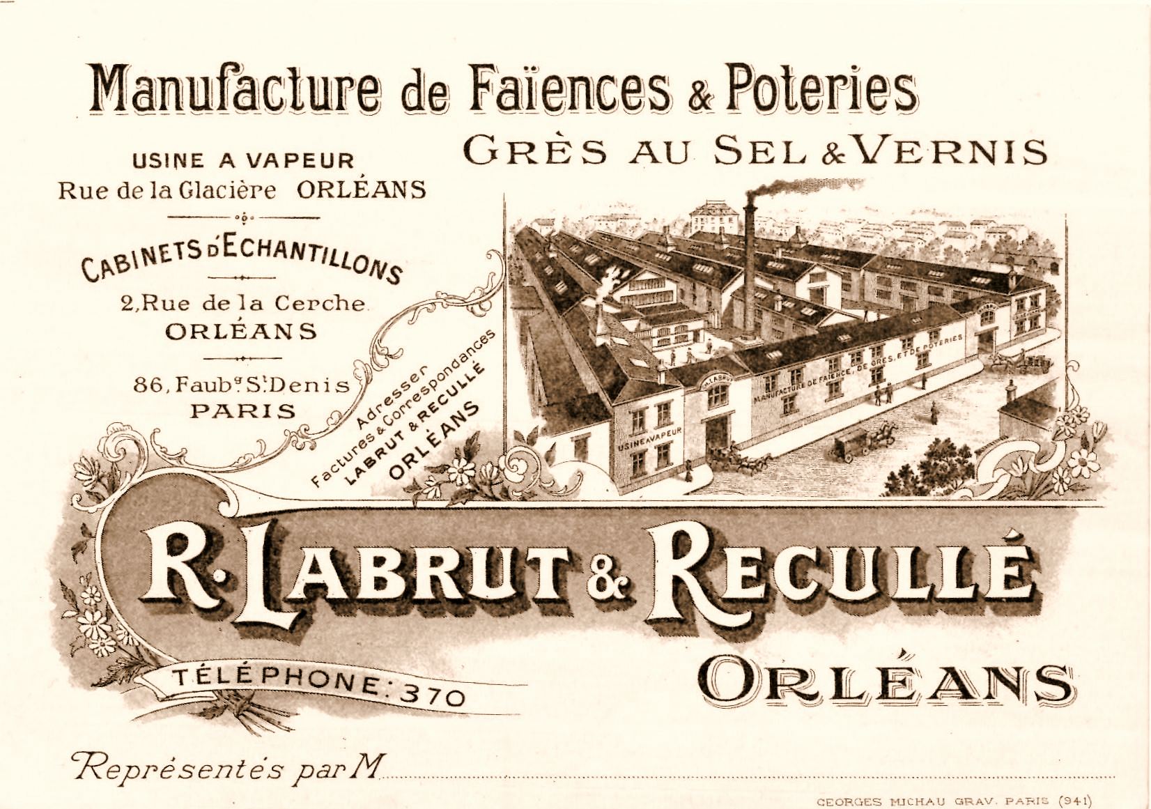 Réclame Manufacture Labrut & Recullé
