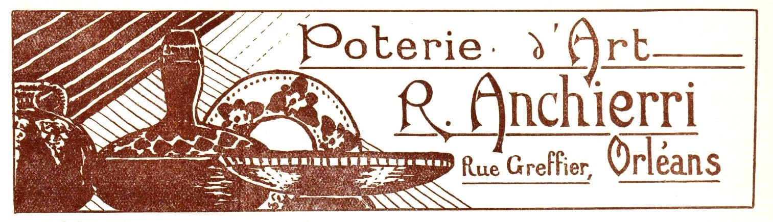 1926 poterie d'art Rue Greffier papier en-tête