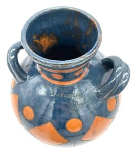 vase sabaudia bleu-orange Paul Jacquet