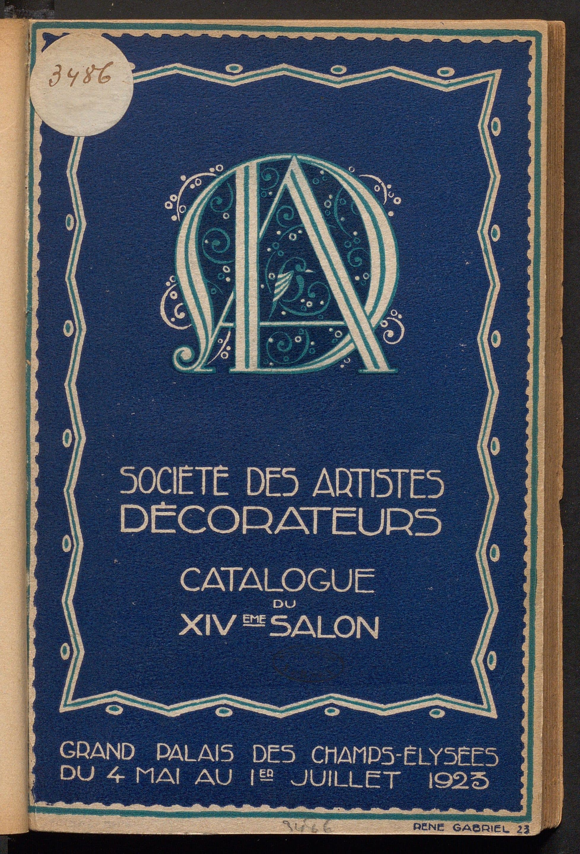 Catalogue du 14e salon de la SAD 1923