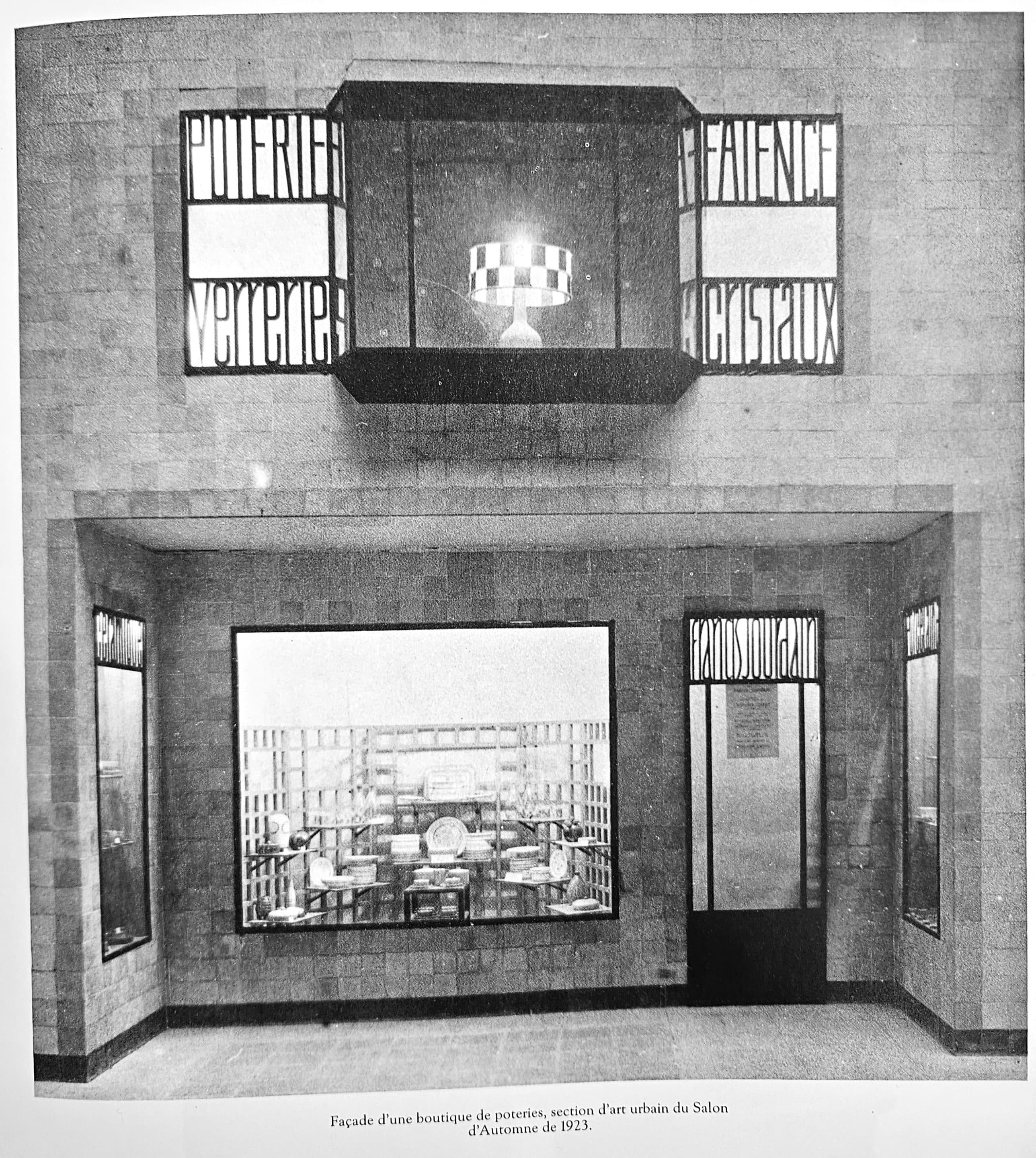 Photo Musée des Arts Décoratifs de Paris Façade d'une boutique Francis Jourdain SAD 1923 - Photo Musée des Arts Décoratifs Paris