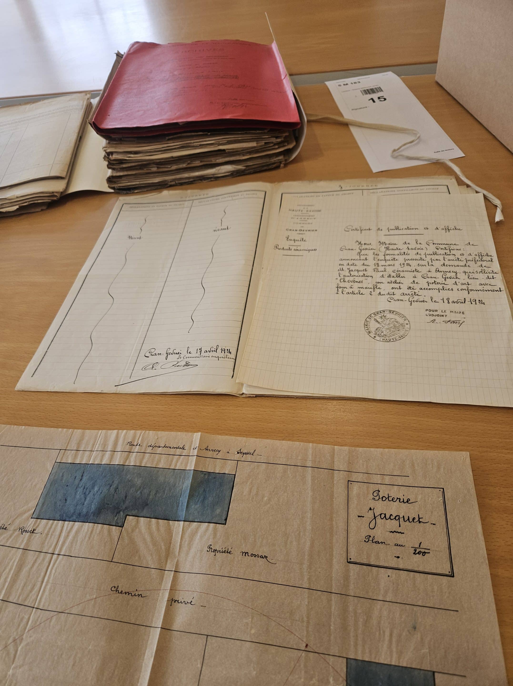 Dossiers de procédures d'autorisation de four - Archives départementales de Haute-Savoie