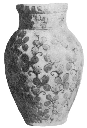 Vase en terre vernissée exposé au Salon de la Société savoisienne des beaux-Arts à Chambéry en 1928