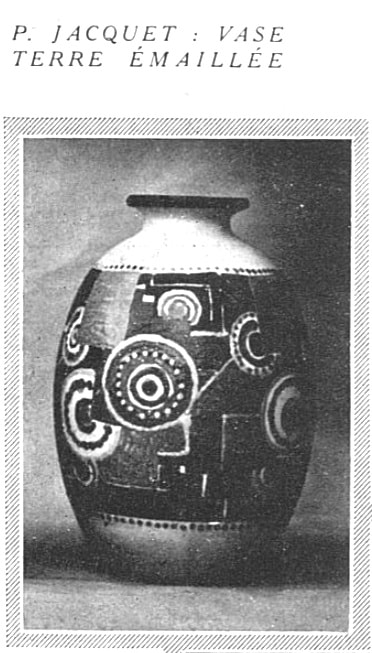 Vase extrait des Echos des industries d'art, août 1930